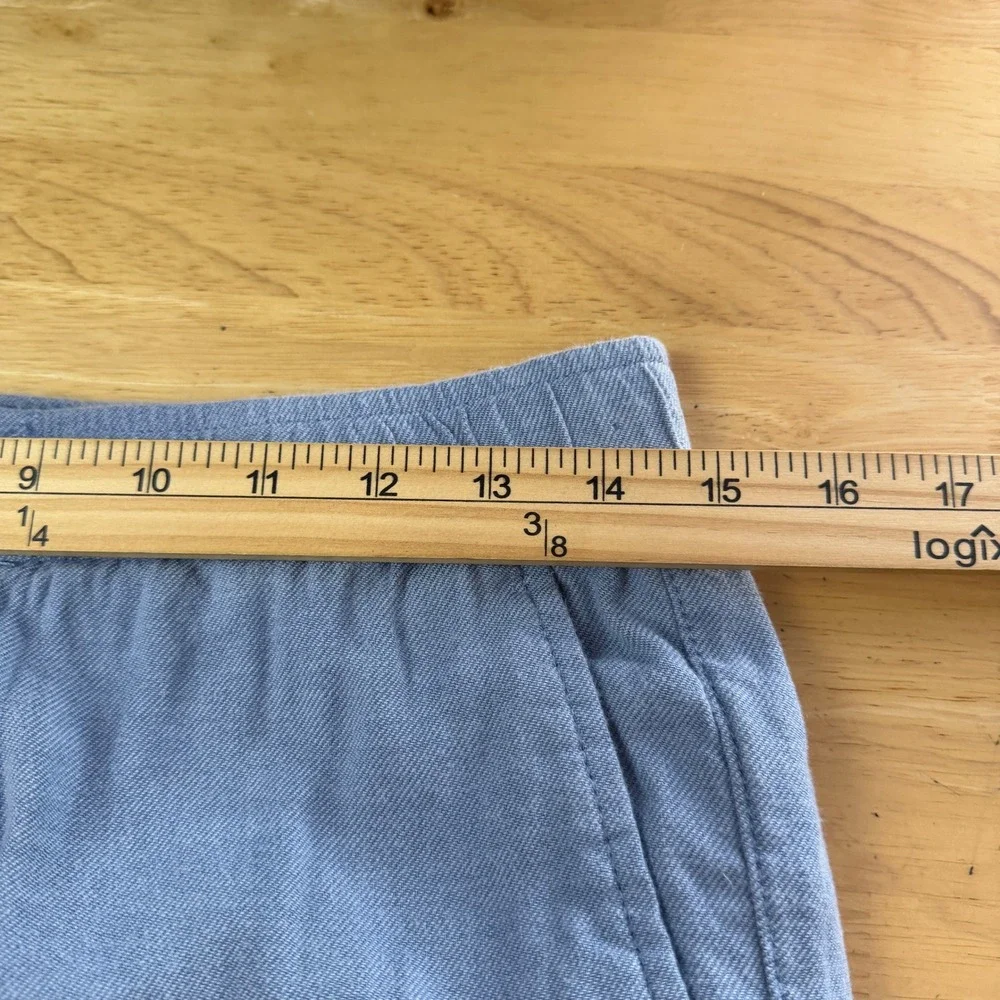 Tommy Bahama Boracay LINEN Blend Pants Mens M x 32 Relaxed Drawstring Blue